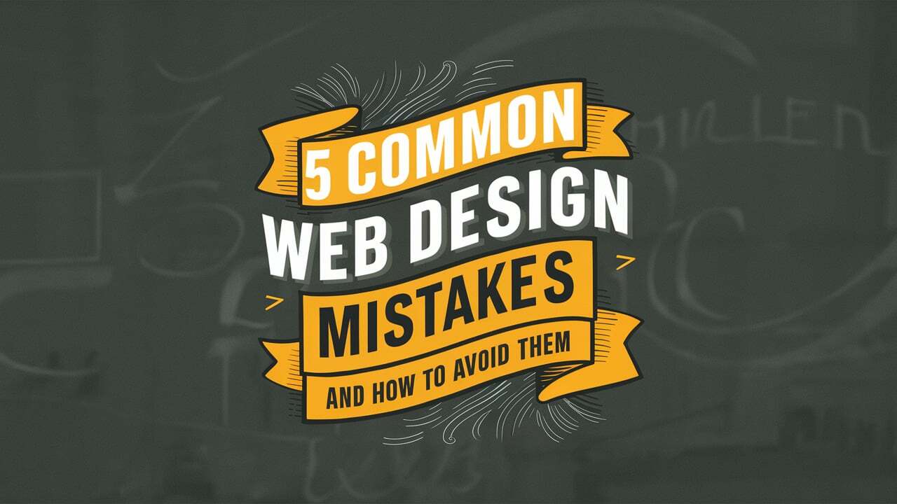 5 Common Web Design Mistakes and How to Avoid Them