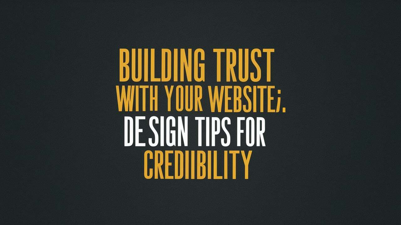 Building Trust with Your Website: Design Tips for Credibility 2024