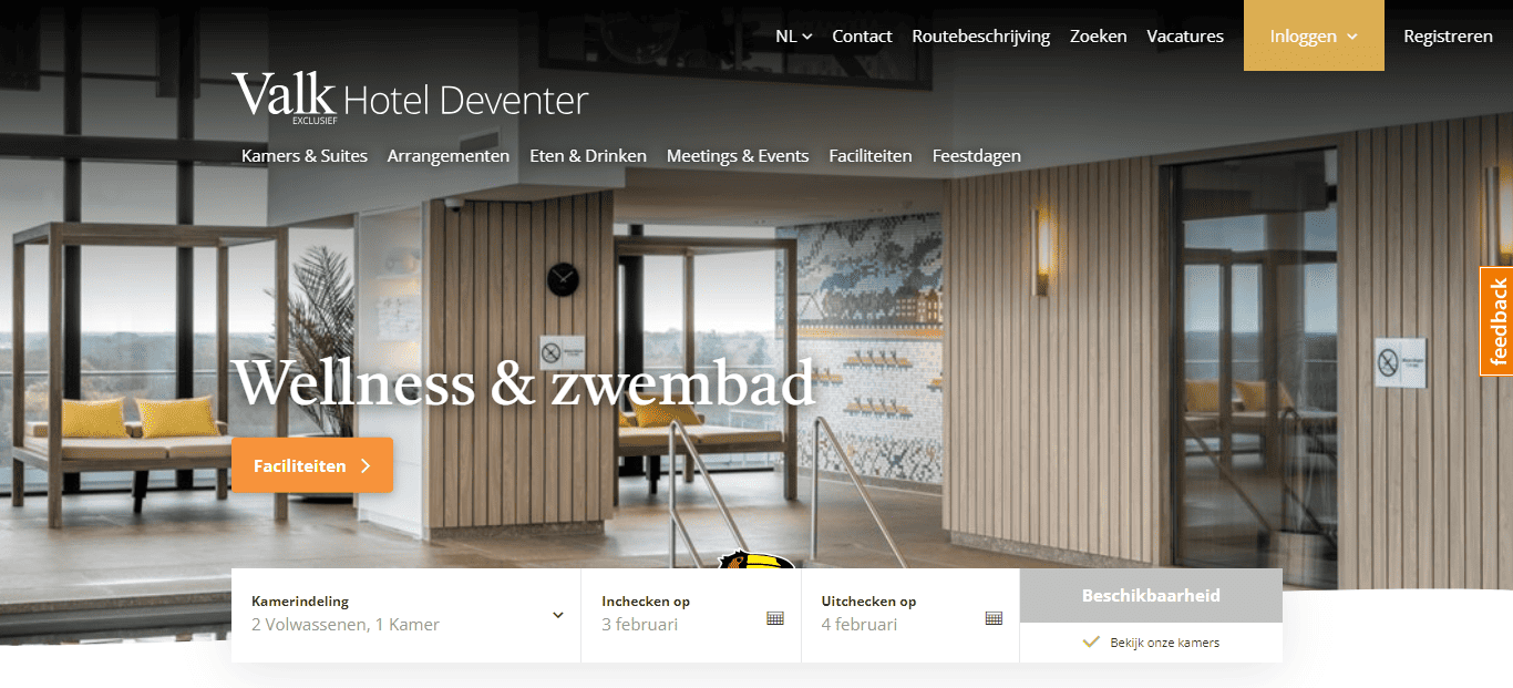 Best Hotel Booking Website Design - HotelDeventer.nl
